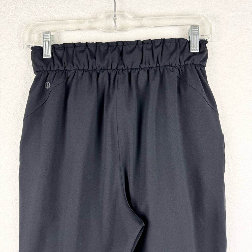 Lululemon Keep Moving Drawstring Athleisure Pant 7/8 High-Rise Black Size 4 - Picture 14 of 16